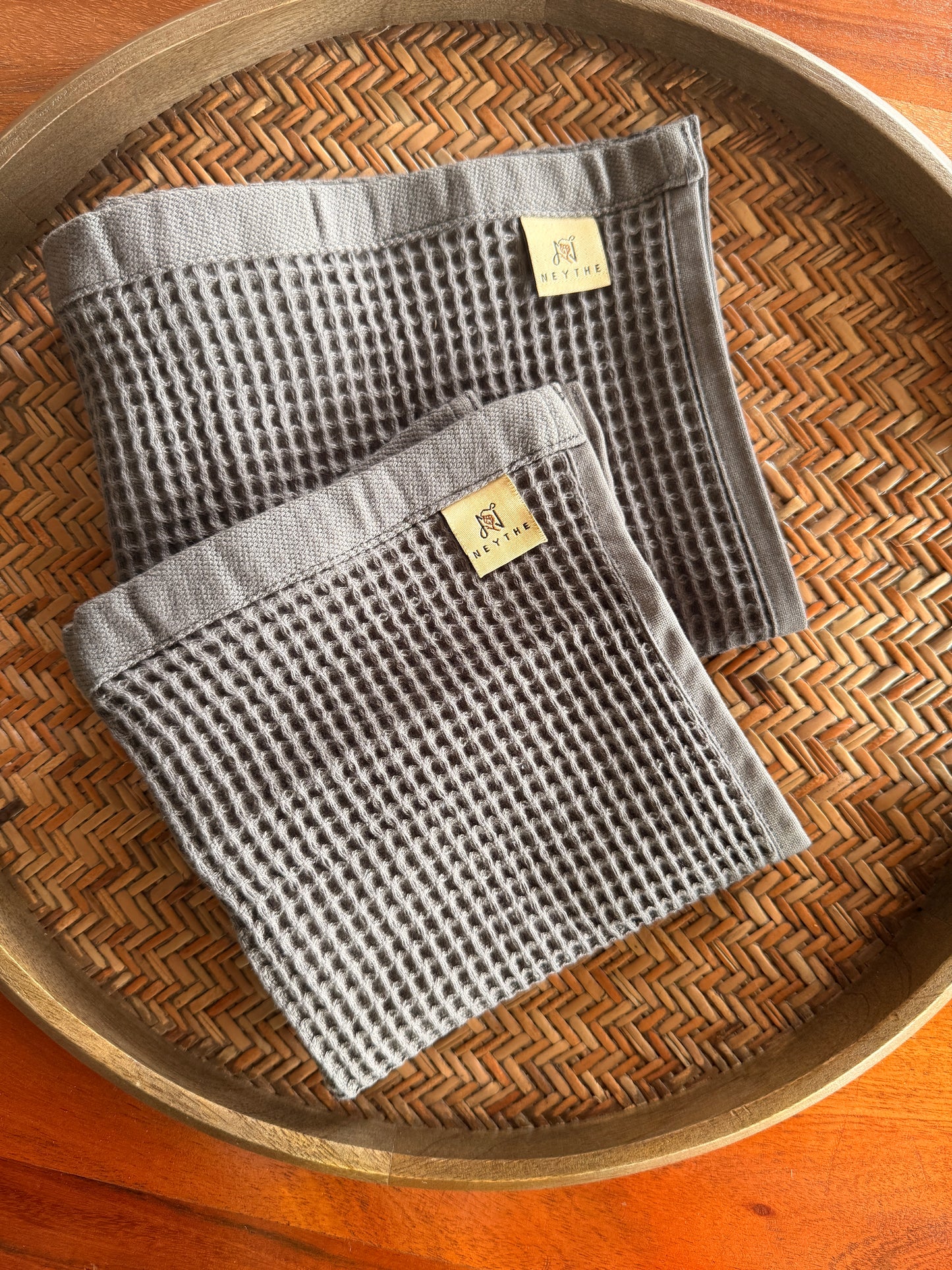 Grey Face Towel Set of 2