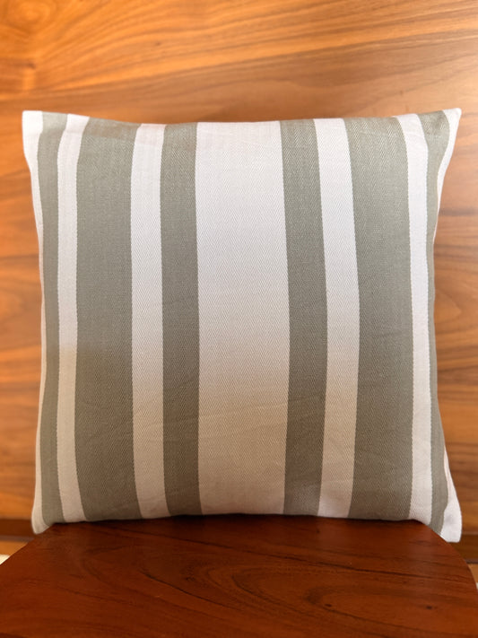 Grey Striped Cushion Cover