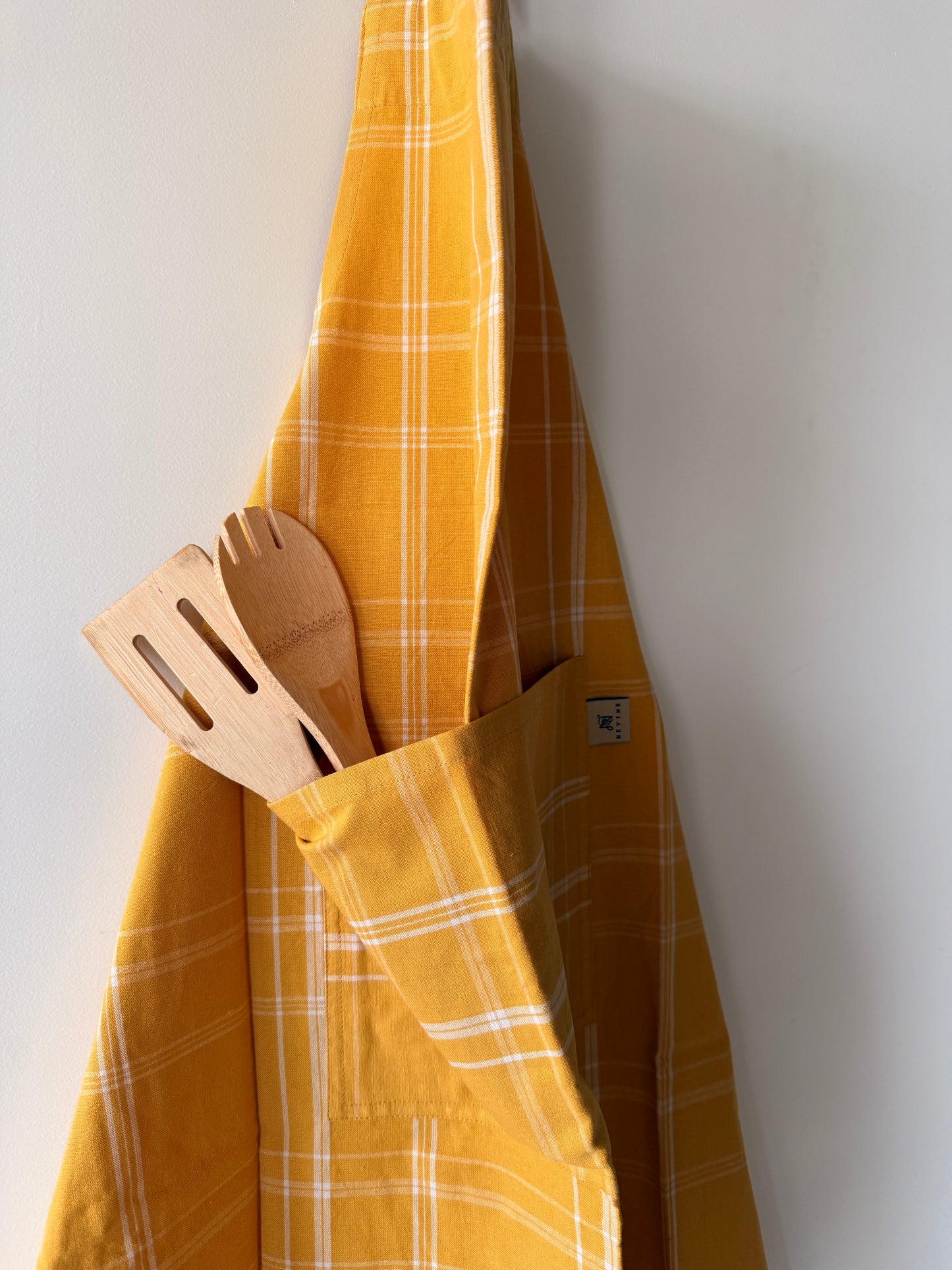 Yellow Plaid Apron