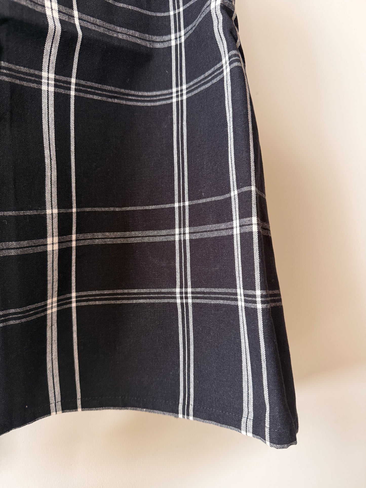 Black Check Apron