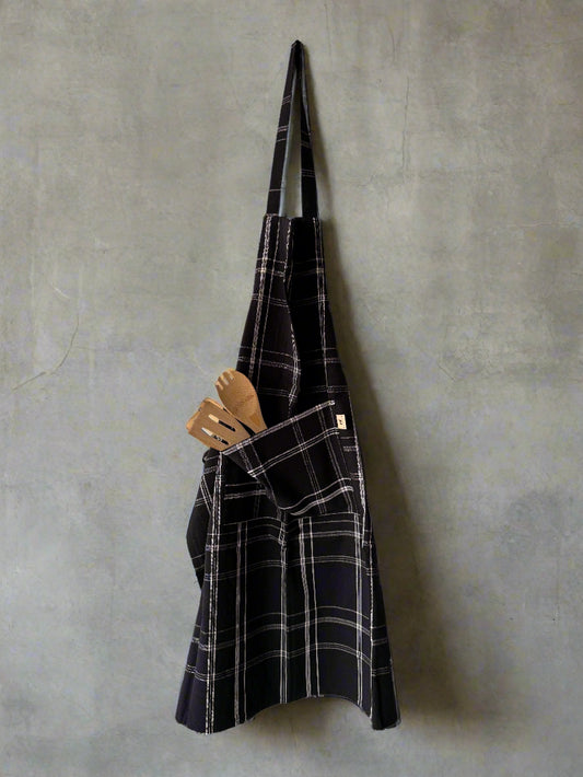 Black Check Apron