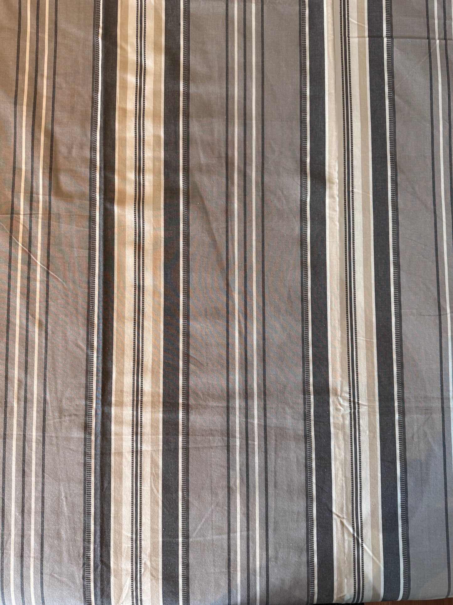 Grey  Dobby Stripe Bed Sheet with 2 Pillow Cover
