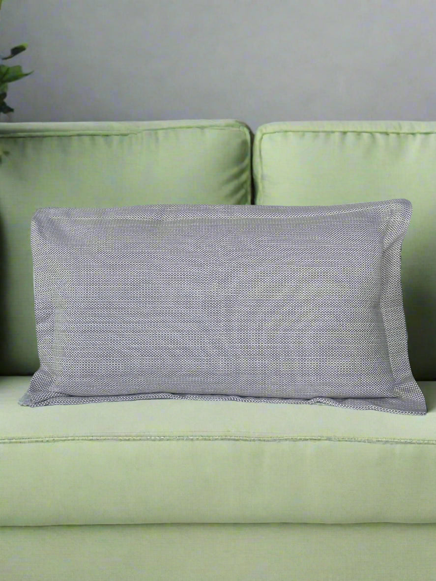 Grey Woven Pillow Cover