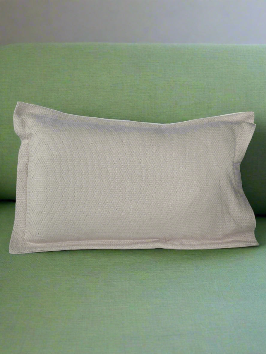 Beige Woven Pillow Cover