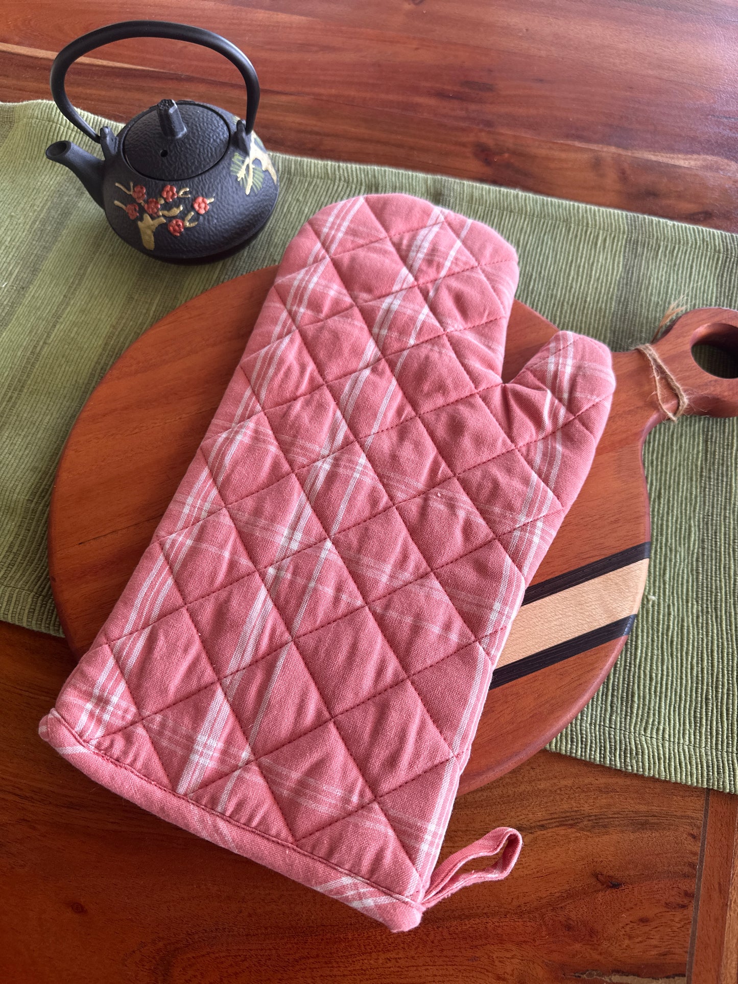 Pink Kitchen Oven Glove